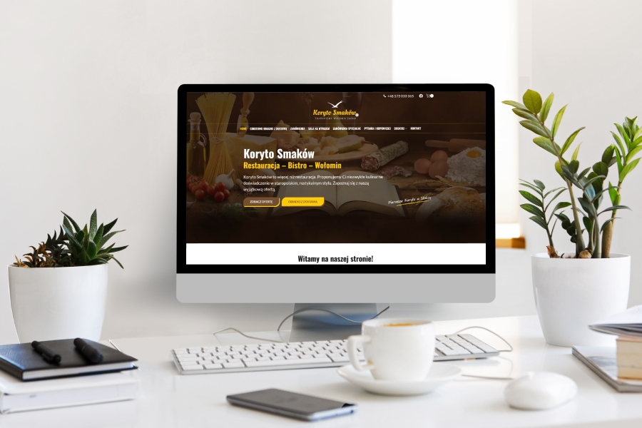 <p>Strona internetowa dla Koryto Smak&oacute;w &ndash; catering i zam&oacute;wienia online</p>
